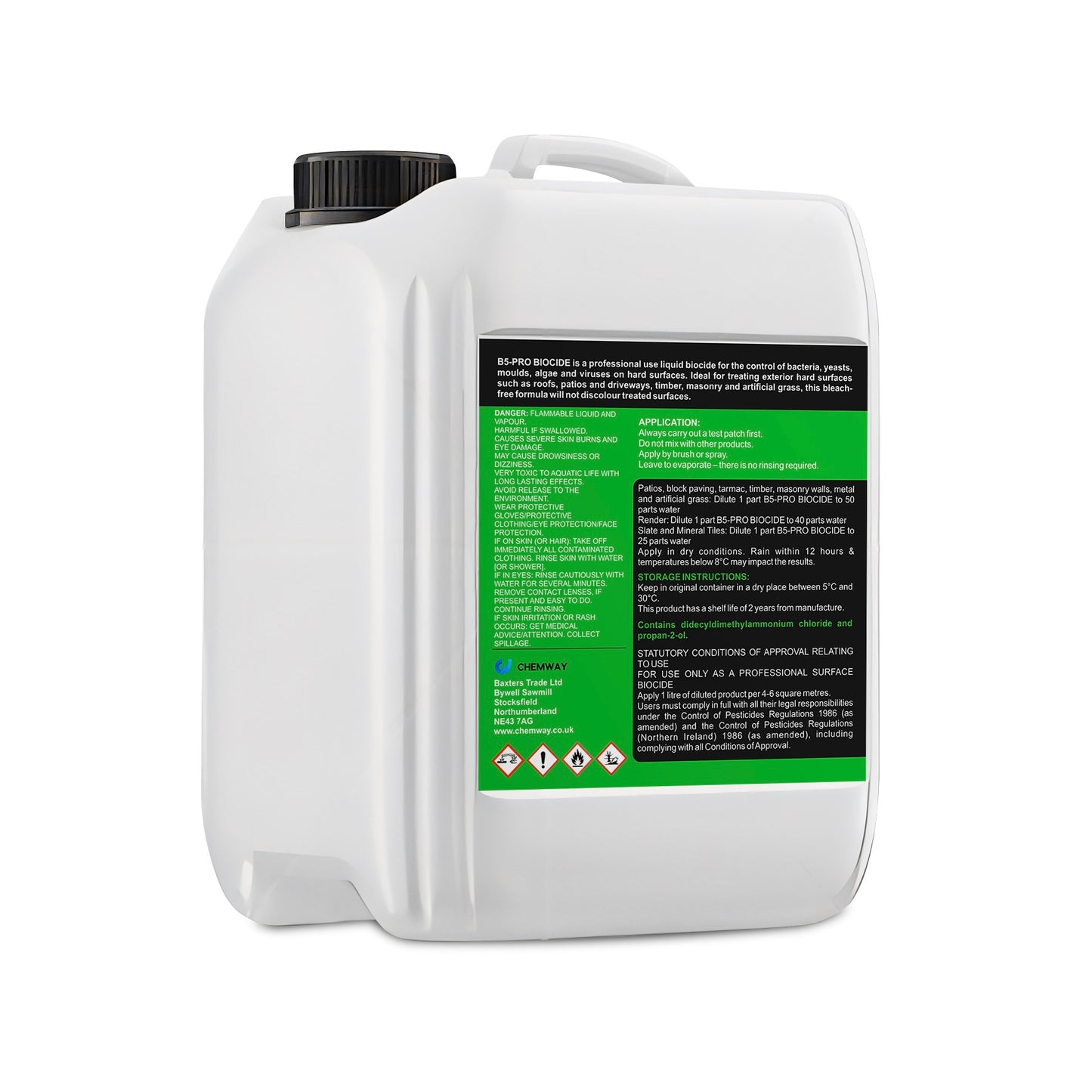 B5-PRO DDAC Biocide 5 Litre (Professional Only)