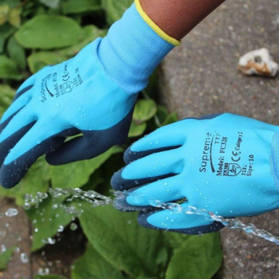 Supreme Waterproof Work Gloves with Latex Coating