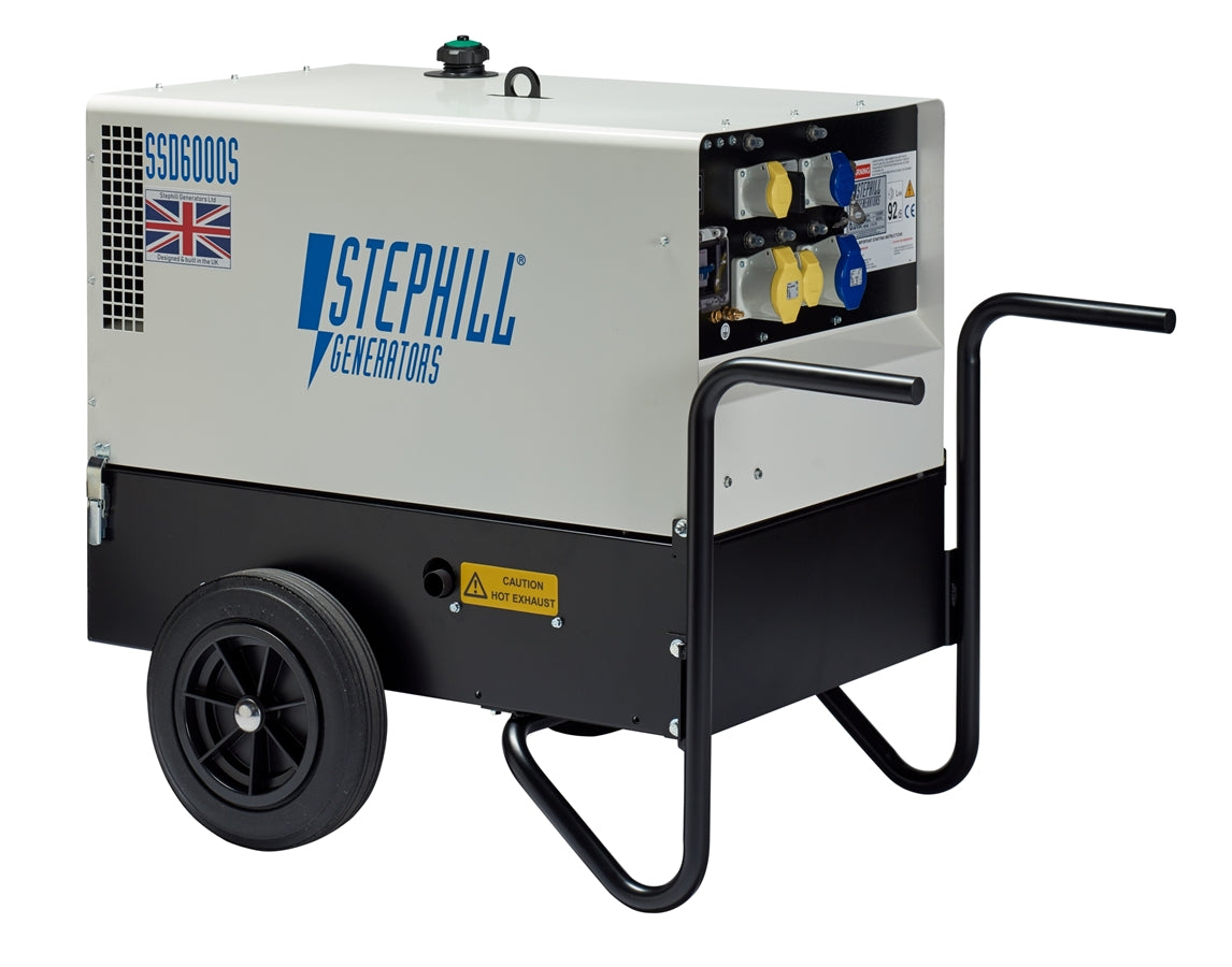 Stephill SSD6000S 6.0kVA / 4.8kW Super Silent Diesel Generator