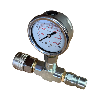 Inline Quick Release Pressure Gauge