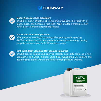 BAC50 Benzalkonium Chloride Concentrated 5 Litres