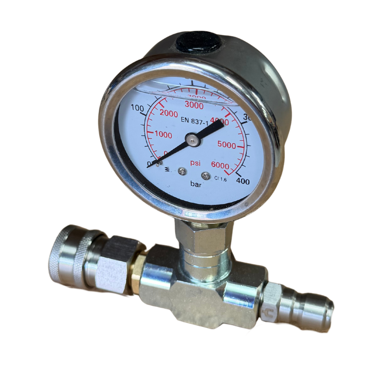 Inline Quick Release Pressure Gauge