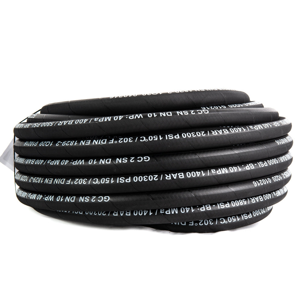 3/8" High Pressure Hose 2 Wire 150°C 400 Bar