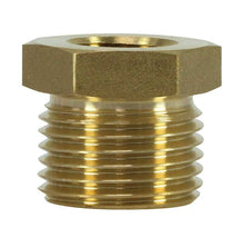 Female To Male Brass Reduction Nipple Adapter 3/8"F To 1/2"M