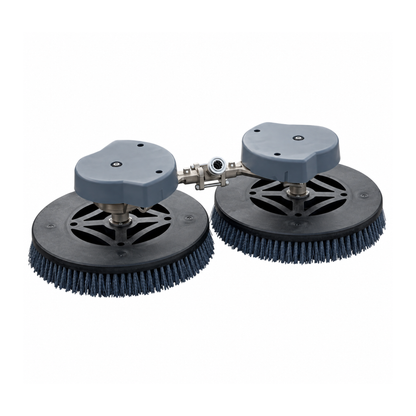 Dual Solar Panel Rotary Brush