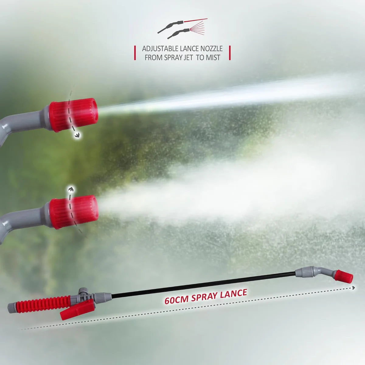 Netta Pump Action Garden Pressure Sprayer 5 Litre