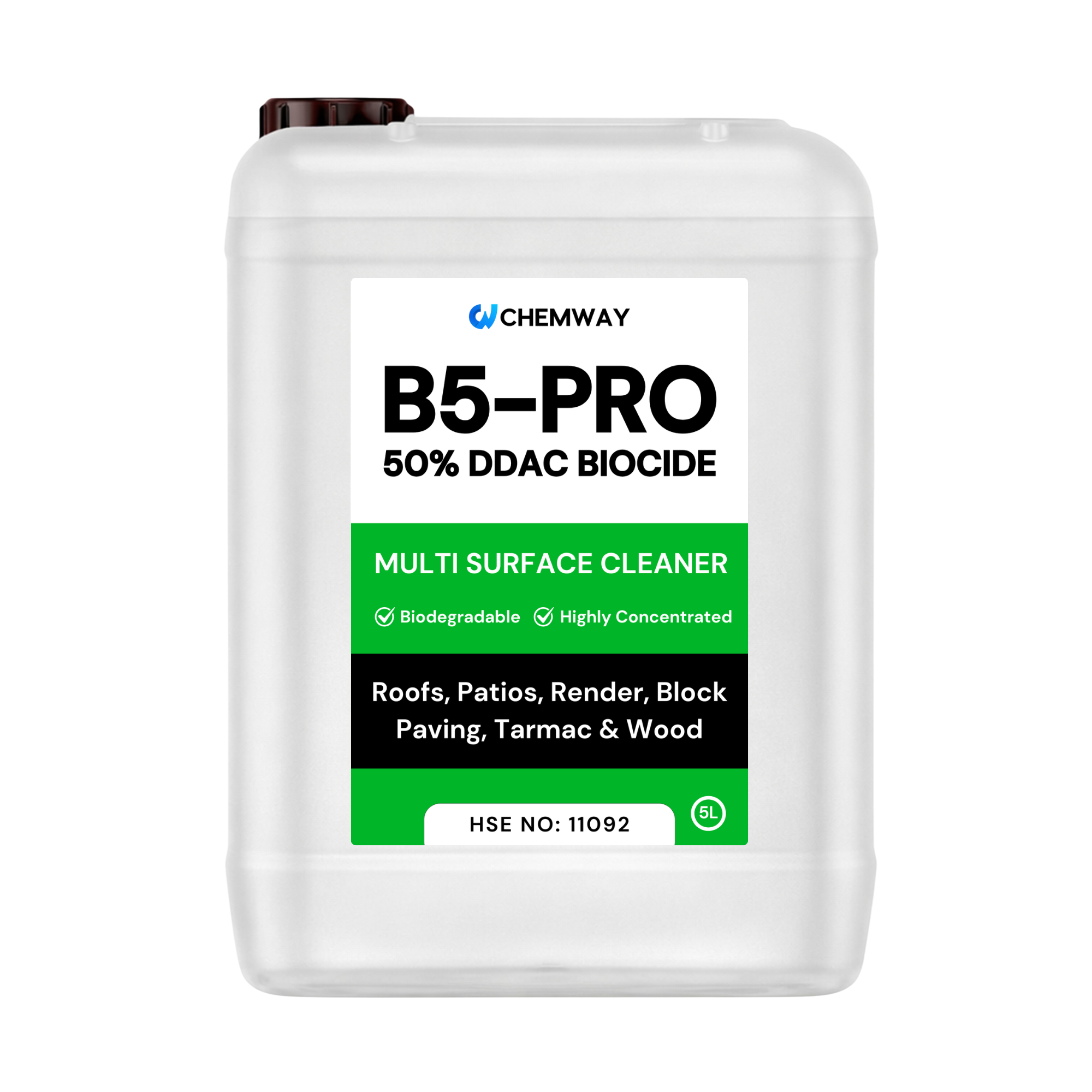 B5-PRO DDAC Biocide 5 Litre (Professional Only) – CHEMWAY