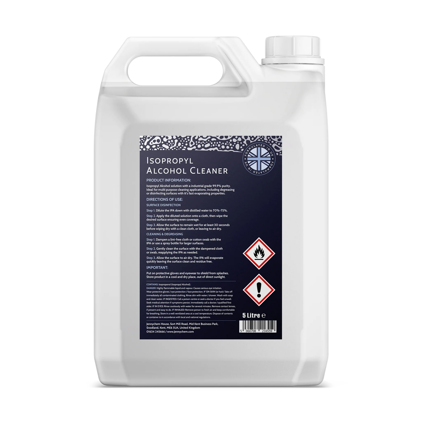 Isopropyl Alcohol Cleaner (99.9% IPA) 5L
