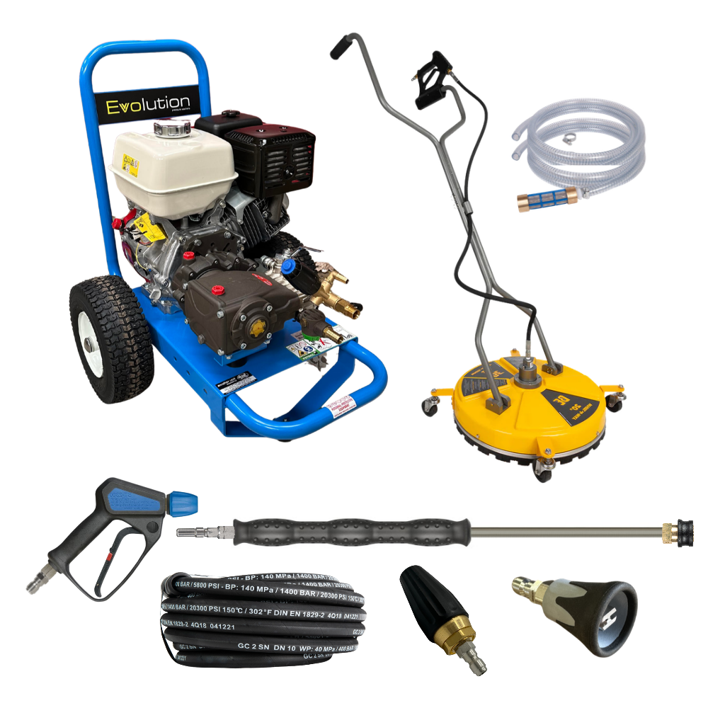 Evolution Honda GX390 / Interpump Pressure Washer Bundle