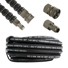 3/8" High Pressure Hose 2 Wire 150°C 400 Bar (Midi Quick Release Connectors)
