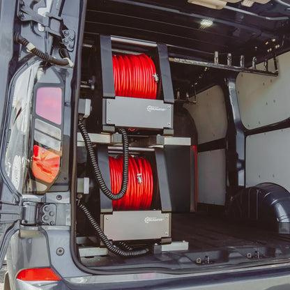 The ReelMaster Lite™ Twin Stack Electric Hose Reels