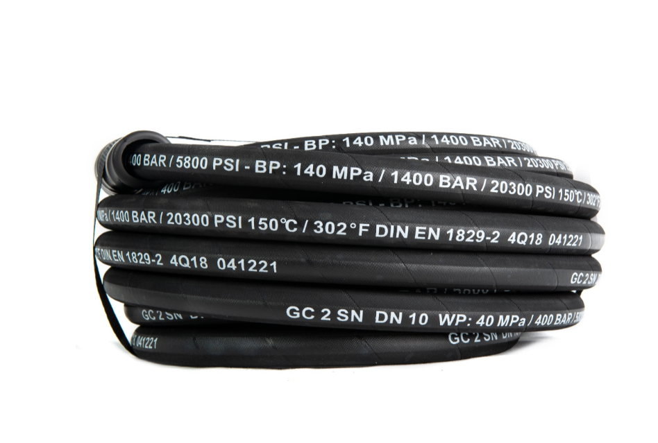 3/8" High Pressure Hose 2 Wire 150°C 400 Bar