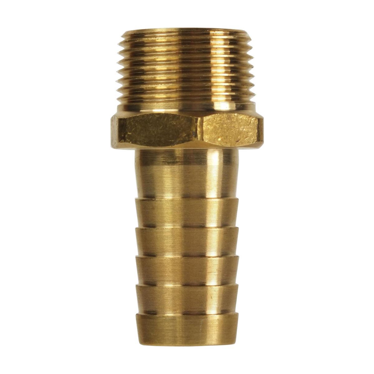 Hose Tail Brass 1/2" Tapered Male 12mm
