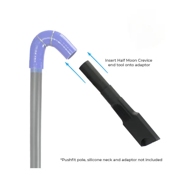 skyVac® Half Moon Crevice End Tool (44mm Poles)