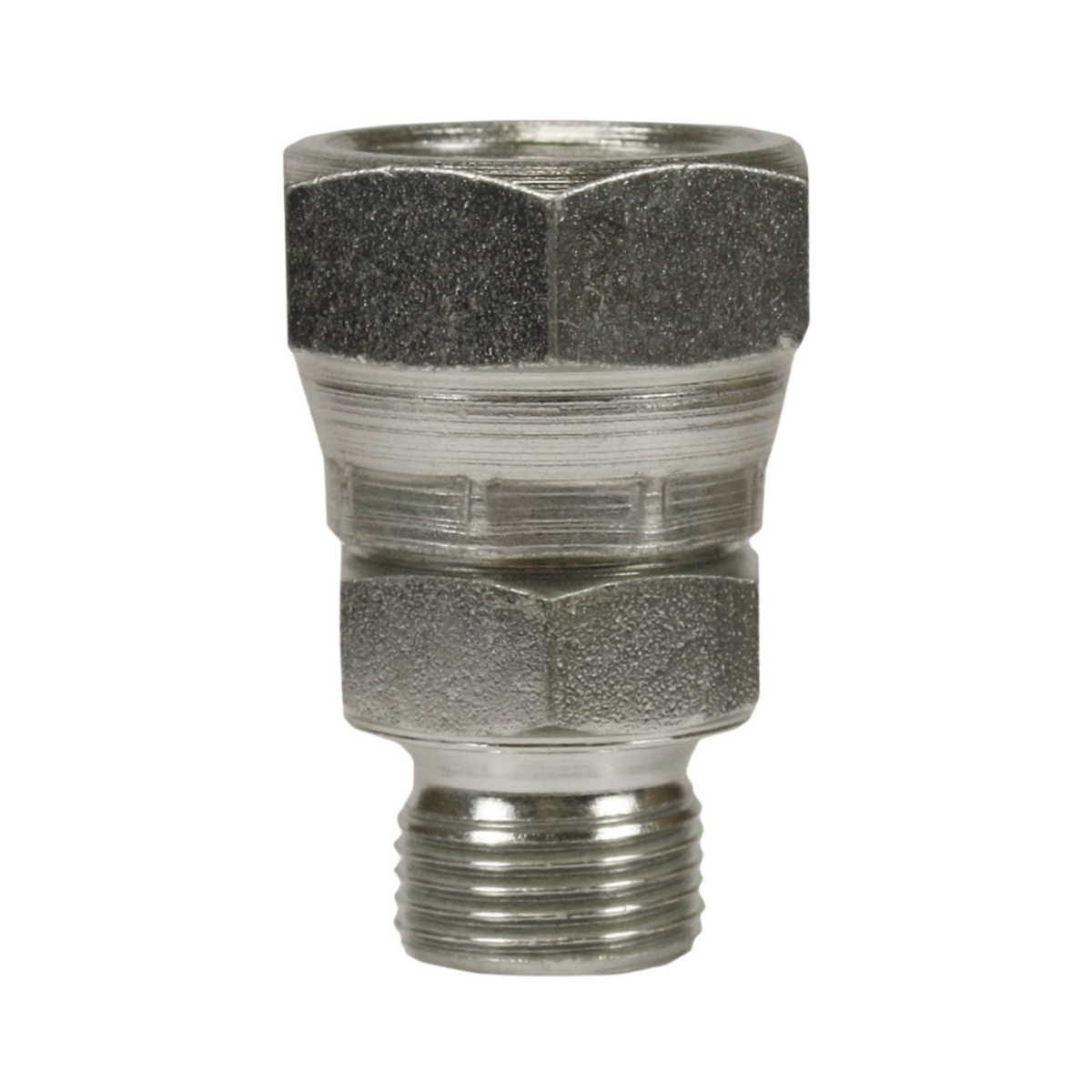 Female To Male Zinc Plated Steel Swivel Adapter 3/8"F To 3/8"M
