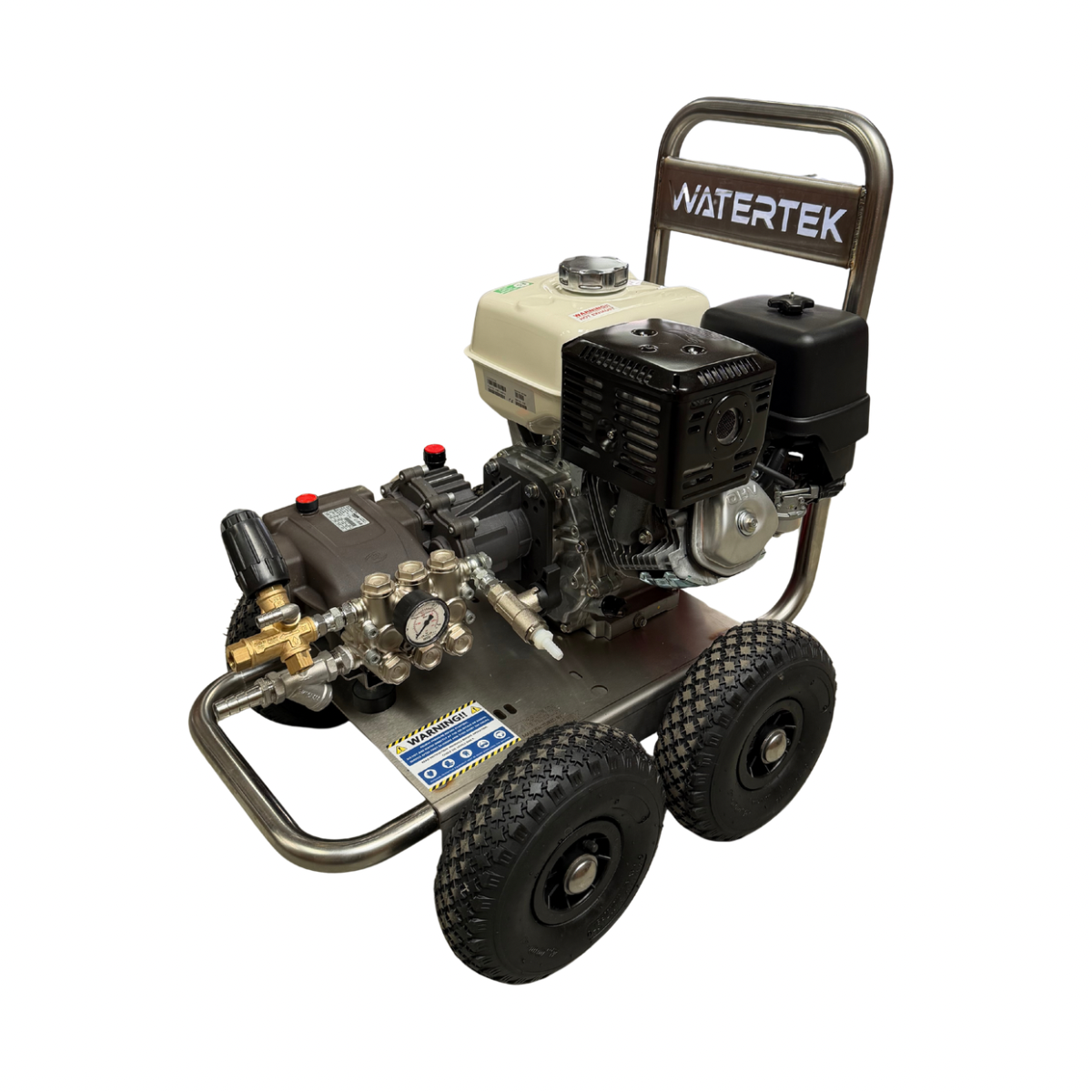 Watertek Honda GX390 Pressure Washer 4 Wheel