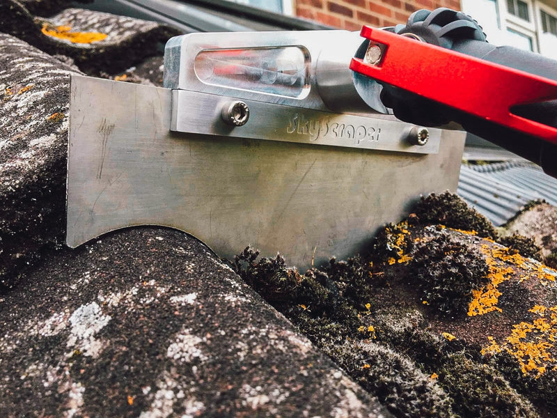 SkyScraper Roof Scraper Head & Blades Moss Removal Full Kit
