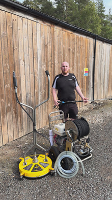 Watertek Honda GX390 40m Reel / Mazzoni Pressure Washer Bundle